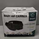 HKAI Baby Hip Carrier,Baby Carrier with Adjustable Waistband & Breathable Mesh, Ergonomic Carrier with Non-Slip Hip Seat Surface for Newborns & Toddlers (Black)