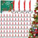 80 Sets Christmas Bells Ornaments, Christmas Believe Bells Bulk Polar Express Decorations Xmas Party Gifts Favors Silver Sleigh Jingle Bells for Christmas Tree Home Decoration(1.6 Inch)