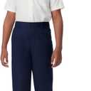 French Toast Boys Pull-On Relaxed Fit School Uniform Pant (Standard & Husky) (8, Navy)