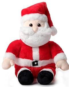 Bearington Mr. Santa Claus Christmas Stuffed Animal - 16" Kringle Plush Toy Santas with Soft Fabric, Inner Bean Bags and Floppy Body for Holiday Décor, Kids, Teens Giving