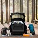 Alfheim Cargo Liner for Dog - Nonslip Waterproof Pet Dog Back Seat Cover - Durable Washable Boot Liner Mat Travel, Universal for Medium Small Car Truck SUV (Black)