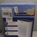 Quiet HEPA Air Purifier for Bedroom and Home, ECOSELF Air Purifier for Large Rooms up to 2400 Ft with PM2.5 Air Quality Display, 20dB Sleep Mode for Office Living Room (Silver)