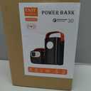 100000mAh Portable Charger Super Capacity Power Bank+ Built-in Cables, With LED Light, 4 Outputs, 3 Inputs for iPhone, Samsung, Android, Etc