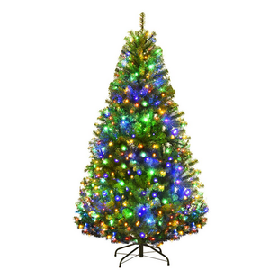 Goplus 5FT Pre-Lit Artificial Christmas Tree 11 Branches