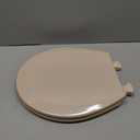 Bemis 500EC 068 Molded Wood Round Toilet Seat with Easy Clean and Change Hinge, 1 Pack, Fawn Beige