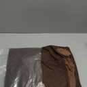 NeColorLife Square Ottoman Cover Waterproof Ottoman Slipcover Thick Storage Footrest Stool Covers Furniture Protector for Pets,Kids(Large Size,Dark Coffee)