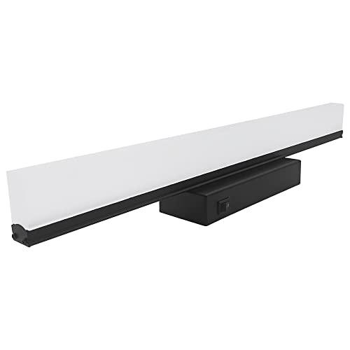 Facon 16.5Inch 12V LED RV Vanity Lights Fixtures with On&Off Switch, Matt Black Finished, RV Wall Sconces Bathroom Mirror Light with Acrylic Lens, 12Volts DC for RV, Camper, Motorhome