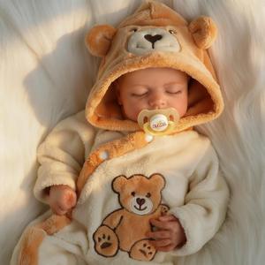 BABESIDE Reborn Baby Dolls, 20 Inches Soft Vinyl and Cloth Body Sleeping Realistic Baby Doll Boy, Lifelike Newborn Real Life Baby Doll with Toy Accessories Gift for Kids Age 3+