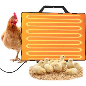 Chicken Coop Heater for Winter, Safe 140W Radiant Heat Panel with ETL Certification, Quiet & Light-Free Design, Ideal for Chicken Coops, Small Pets, and Under Desk Use (15x12)