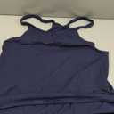 Lentta Womens Athletic Sleeveless Mini Dress with Built-in Shorts V Neck Spaghetti Strap Sundress, Size -Small