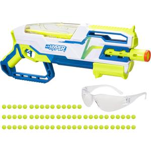 NERF Hyper Bundle, Siege-50 Pump-Action Blaster, Up to 110 FPS Velocity, Eyewear 