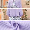 Toddler Girl Sleeveless Dresses and Long Sleeve Ruffle Cardigan 2 Piece Fall Outfits for 2-8T (7-8 Years)