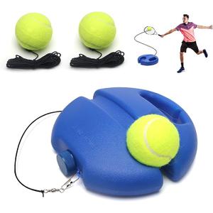Tennis Trainer Rebound Ball with String Solo Tennis Training Kit Portable Practice Rebounder Equipment Training Tools with Long Elastic Ropes for Adults, Kids, Beginners (Blue)