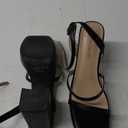 DREAM PAIRS Women's Platform Strappy Heels Open Toe Ankle Strap Square Party Sandals Y2K Dress Shoes (9, Black)