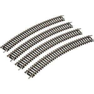 Life Like Code 100 Nickel Radius Curve Toy (4 Pack), Silver, 18