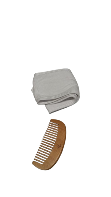 Wooden Comb and Spa Headband 