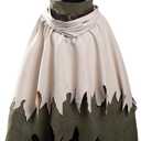 Yuffie Kisaragi Cosplay Costume FF7 Yuffie Cloak Cape Womens Halloween Outfit (Large)