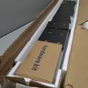 Floating Solid Wood Console Table, 47'' Wall Mounted Narrow Entryway Table with Storage Shelf, Modern Couch Shelves Small Entry Way Tables for Entryway, Front Hall, Hallway (Black)