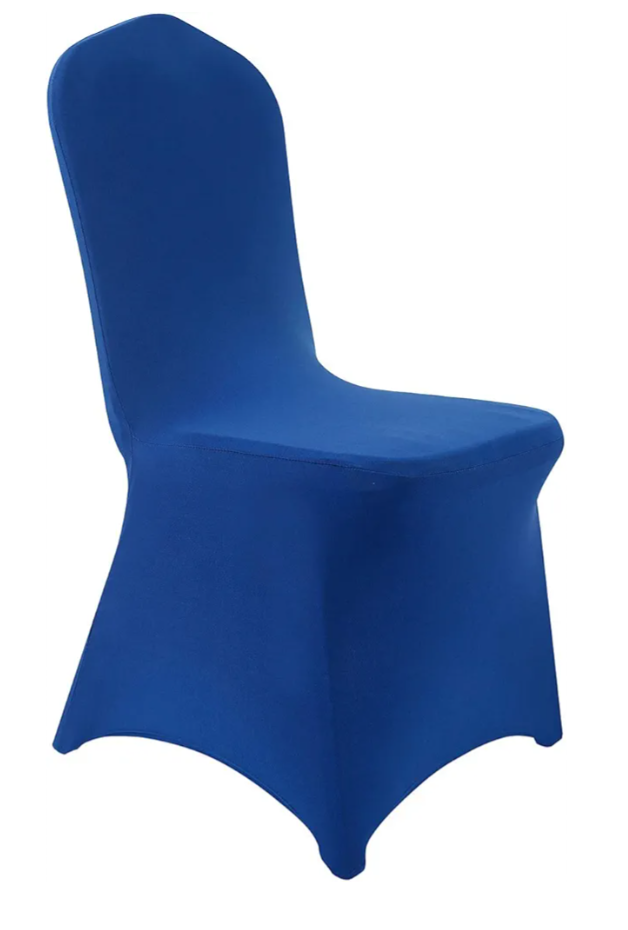 Stretch Spandex Chair Cover for Wedding Party Dining Banquet Event Blue 45"