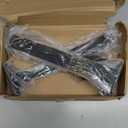 10 Pack - 12 inch Black Hidden L Shelf Bracket (1/5 Inch Thicked) Iron Floating Shelf Brackets Rustic Industrial Metal Brackets for Shelf Support