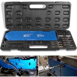 71600 Manifold Drill Template for FORD 4.6L, 5.4L & 6.8L V10 2 Valve and 3 Valve Triton Engines, Remove Broken Exhaust Manifold Bolts