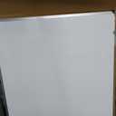 VIZ-PRO Double-Sided Magnetic Mobile Whiteboard, 48 x 36 Inches, Aluminium Frame and Stand