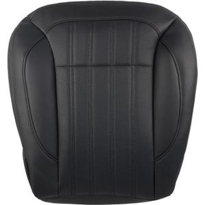 Driver Bottom Leather Seat Cover Replacement for 2013-2016 Mercedes Benz GL450 (Black)
