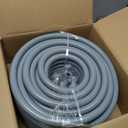 Liquid-Tight Conduit 100 ft and 10 Pieces of Connector Kit, Electrical Conduit 3/4 100ft w/UL Certification, Flexible Conduit with 5 Straight and 5 90-Degree Conduit Connector Fittings