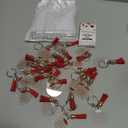 Spakon 24 Sets Class of 2024 Graduation Gifts Include 24 Star Ballpoint Pens 24 Inspirational Acrylic Keychains 24 Bookmarks Opp Bags Cable Ties Graduation Party Favors for Guests Students (Red)