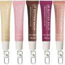 SAM SUGAR 3pcs Lip Balm with Keychain Hydrating Tinted Lip Gloss, Moisturizing Lip Butter Balm with Natural Shine, Non-Sticky Lip Care for Dry Lips