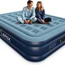 Lavisx Queen Air Mattress with Built in Pump 16" Blow Up Mattress Raised Air Bed, 3 Mins Quick Self Inflatable with Storage Bag for Guest and Home