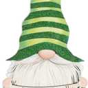 Bibelot St Patrick's Day Welcome Sign, Gnome Shamrock Wooden Door Sign, St. Patrick's Day Hanging Decorations for Indoor Outdoor Home Holiday Party Decorations