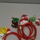 LUKBERA 8 PCS Christmas Headbands, Christmas Head Toppers Xmas Headwears for Women Men Christmas Costume Accessories Holiday Party Favors