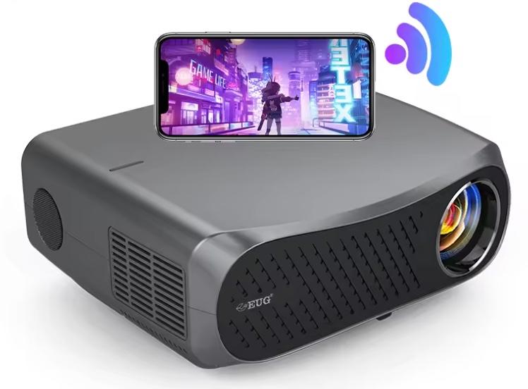 EUG 900DAB LCD Android Global Version 5G Wireless FULL HD 1080P 4K Projector for Home Office Business Movie Theater for iphone