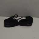 AUROLA Influence Strappy Bra Sports Bras for Women, Backless Padded Impact Strappy Bra Workout Gym Yoga with Removable Cups (Small, Black)