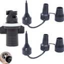 3 Pack Electric Air Pump Nozzles Replacement with Inflatable Boat Air Valve Adapter for Quick-Fill Air Pump Portable Inflator Deflator Queen Air Mattress Bed Inflatable Kayak Pool Floats Tubes