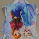 Disney Frozen Girls UPF 50+ One Piece Bathing Suit (4T, Multicolor)