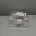 2PCS Clear Acrylic Cake Stand, Fillable Cake Box Riser Cake Tier, Square Cake Display Box with Lid, Decorative Centerpiece Box for Wedding Birthday Party (2pcs, 10" Dx4 H; 6" Dx4 H, 2M LED Lights)