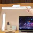 LED Desk Lamp, 3 Modes 5 Brightness, Magnetic, Rechargeable, White, Plastic, Home Office, Under Cabinet, Camping, Plant Light