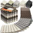 SUPERJARE Gym Floor Mats, EVA Foam Puzzle Exercise Mats, Foam Floor Tiles