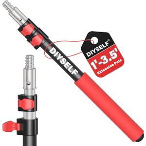 DIYSELF 3.5 FT Extension Pole, 1.5-3.5 Ft Telescoping Pole, Paint Roller Extension Pole, Paint Extension Pole, Paint Pole, Extendable Pole, Paint Roller Pole, Telescopic Pole for Cleaning