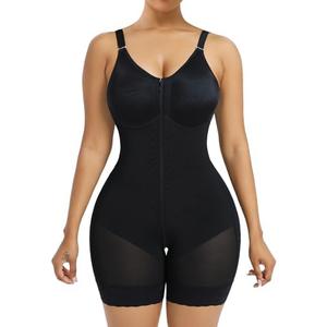 YIANNA Fajas Colombianas Moldeadoras Postpartum Shapewear for Women Tummy Control Butt Lifter Body Shaper with Zipper Crotch
