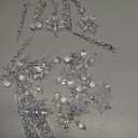 Syhood 100 Pcs Crystal Christmas Ornaments Hanging Christmas Tree Decorations Clear Acrylic Snowflake and Icicle with Drop Pendants for Xmas Winter New Year Party Supplies Home Decor