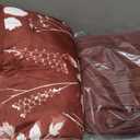 Bedsure Queen Comforter Set - 7 Pieces Floral Burgundy Soft Bedding Sets, Queen Bed in a Bag with Botanical Flowers Comforter, Sheets, Pillowcases & Shams