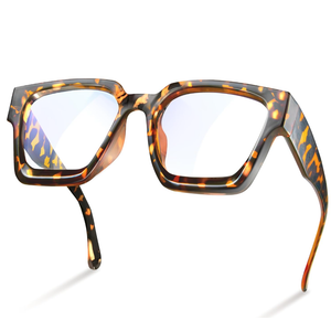 livho Oversized up to 99% Blue Light Blocking Glasses for Woman - Rectangle Fashion Glasses for Computer, Chic Preppy Frame