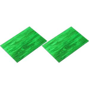 MECCANIXITY 2 Pcs Stained Glass Sheet Mosaic Tile 7.9 Inch x 5.9 Inch Dark Green Stained Glass Sheets for Crafts DIY Art Project