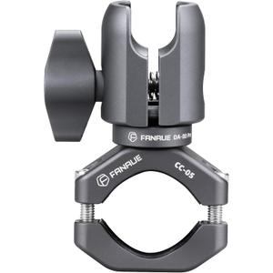 FANAUE Single Socket Arm with Handlebar Clamp Mount U-Bolt Base Compatible with RAM Mounts 1 Inch Ball Head and Bike Motorcycle Phone Holder, Can be Installed on 0.87-1.26" Diameter Rail Round Rod.