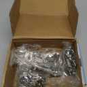 FURNIWARE 20 Pieces Soft Closing Cabinet Hinges, 1/2 inch Overlay Cabinet Hardware Hinges Nickel Plated- 105 Degree