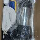 Sewage Grinder Pump, 1HP Submersible Sump Pump, 110V 6400GPH Cast Iron Effluent Pumps with Automatic Float Switch, 2'' NPT Discharge for Basement, Residential Sewage, Sump Basin