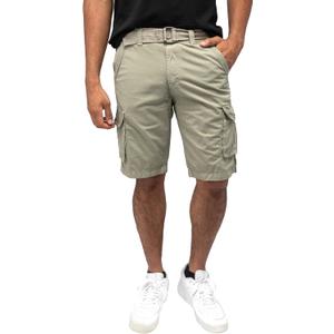 X RAY Mens Belted Cargo Shorts, Relaxed Fit Casual Knee Length 12.5" Cargo Shorts for Men (Big and Tall Shorts for Men) (Green, 36)
